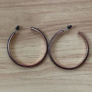 Chic Rose Gold Hoop Earrings